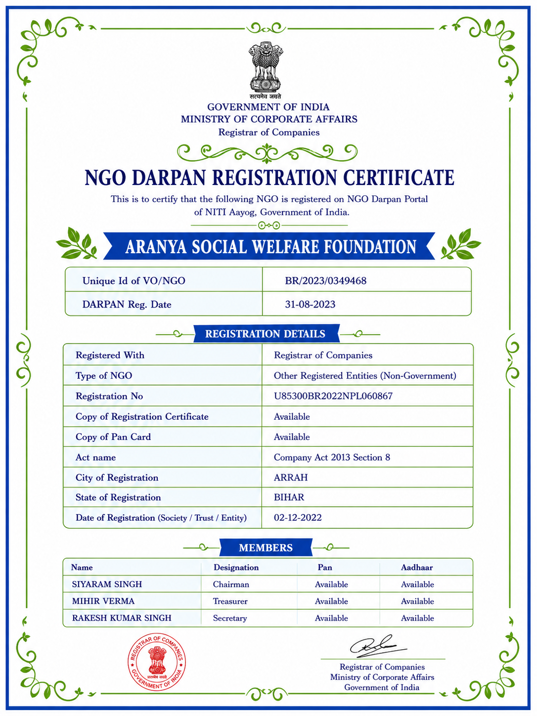 NGO Darpan